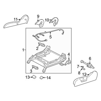 Toyota OE - Seats & Tracks - Tracks & Components (Power Seats), (Limited)