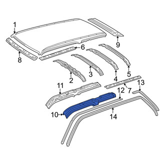 Toyota OE - Left Outer Roof Side Rail