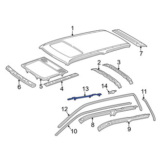 Toyota OE - Front Right Sunroof Frame Bracket