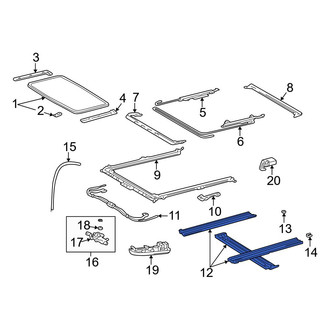 Toyota OE - Sunroof Guide Rail