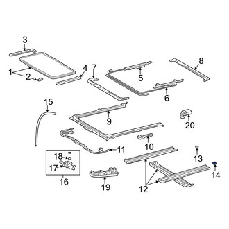Toyota OE - Sunroof Stopper