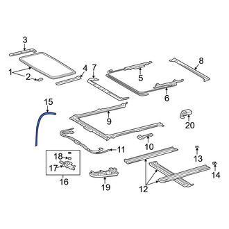 Toyota OE - Sunroof Drain Hose