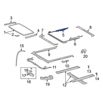 Toyota OE - Right Sunroof Cable