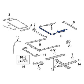 Toyota OE - Left Sunroof Cable