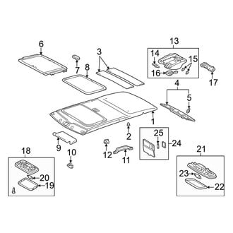 Toyota OE - Roof - Interior Trim (With Sunroof), (Limited / SR5)
