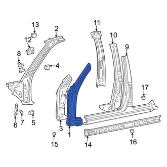 Toyota OE - Left Inner Body A-Pillar