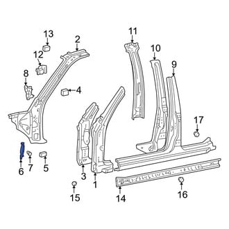 Toyota OE - Front Left Cowl Insulator