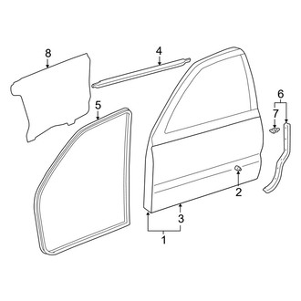 Toyota OE - Front Door - Door & Components