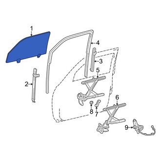 Toyota OE - Front Left Door Glass