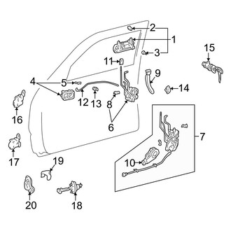 Toyota OE - Front Door - Lock & Hardware