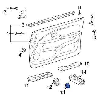 Toyota OE - Front Right Door Window Switch
