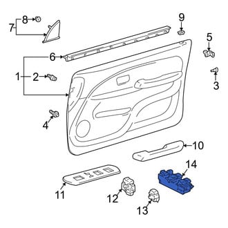 Toyota OE - Front Left Door Window Switch