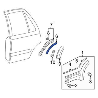 Toyota OE - Rear Side Body Trim Protector