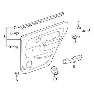 Toyota OE - Rear Door - Interior Trim