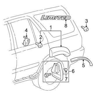 Toyota OE - Quarter Panel - Exterior Trim (Limited)