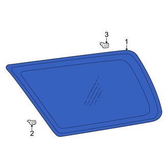 Toyota OE - Rear Left Quarter Glass