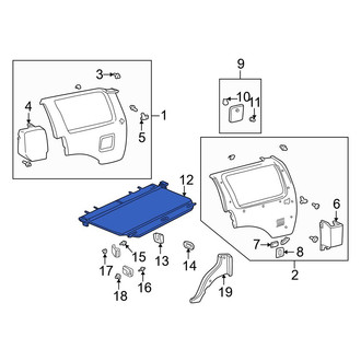 Toyota OE - Rear Luggage Compartment Cover