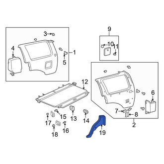 Toyota OE - Rear Left Interior Quarter Panel Trim Panel