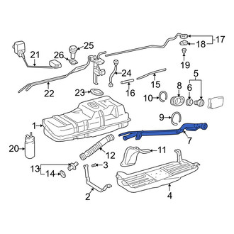 Toyota OE - Upper Fuel Tank Filler Neck