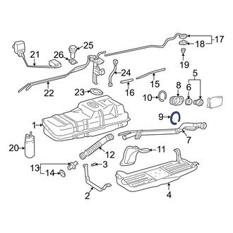 Toyota OE - Outer Fuel Tank Filler Neck Retaining Ring