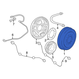 Toyota OE - Rear Brake Drum