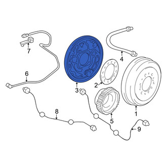 Toyota OE - Rear Left Brake Backing Plate