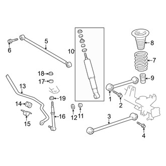 Toyota OE - Rear Suspension - Suspension Components
