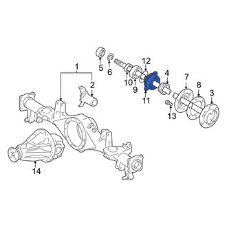 Toyota OE - Rear Drive Axle Shaft Housing