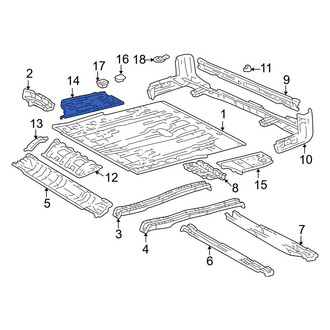 Toyota OE - Rear Right Floor Extension