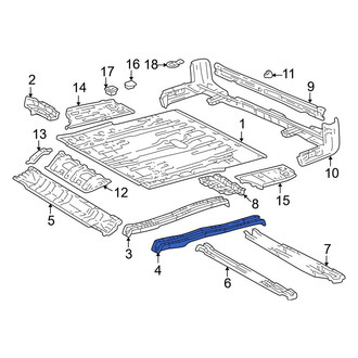 Toyota OE - Rear Left Floor Side Rail