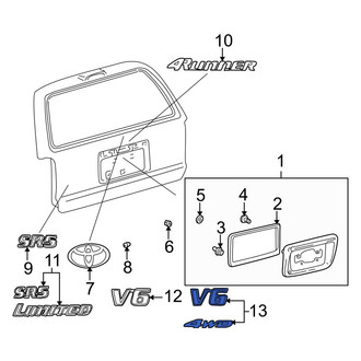 Toyota OE - Rear Door Emblem