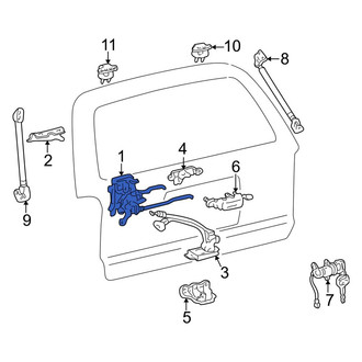 Toyota OE - Rear Liftgate Lock Actuator