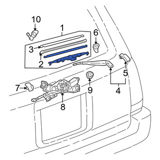 Toyota OE - Rear Wiper Blade