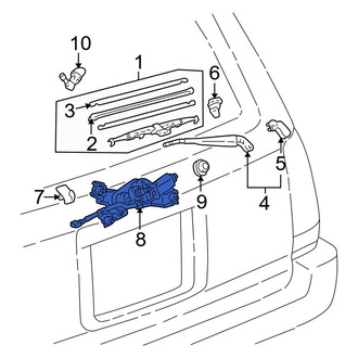 Toyota OE - Rear Wiper Motor