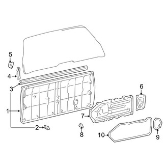 Toyota OE - Lift Gate - Interior Trim