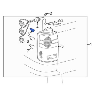 Toyota OE - Rear Back Up Light Bulb
