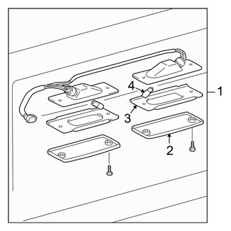 Toyota OE - Rear Lamps - License Lamps