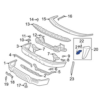 Toyota OE - Front Right Fender Flare Bracket