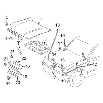 Toyota OE - Hood & Components