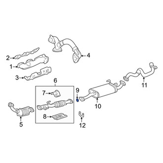 Toyota OE - Exhaust Muffler Gasket