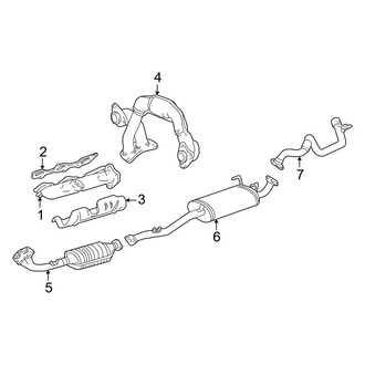 Toyota OE - Exhaust System - Exhaust Components (3.4L)