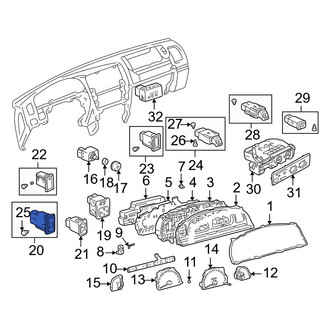 Toyota OE - Front Right Door Window Switch
