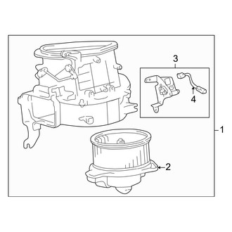 Toyota OE - Air Conditioner & Heater - Blower Motor & Fan (SR5)