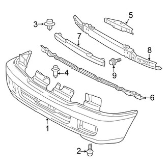 Toyota OE - Front Bumper - Bumper & Components