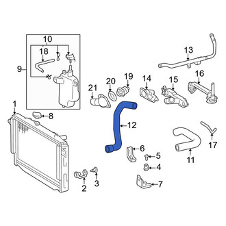 Toyota OE - Lower Radiator Coolant Hose