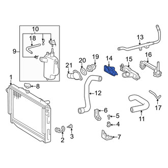 Toyota OE - Lower Engine Coolant Thermostat Housing