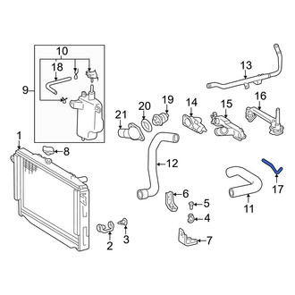 Toyota OE - Engine Coolant Bypass Hose