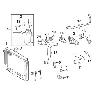 Toyota OE - Lower Radiator Insulator