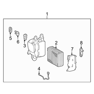 Toyota OE - Air Conditioner & Heater - Evaporator Components (Front)