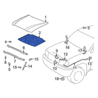 Toyota OE - Hood Insulation Pad